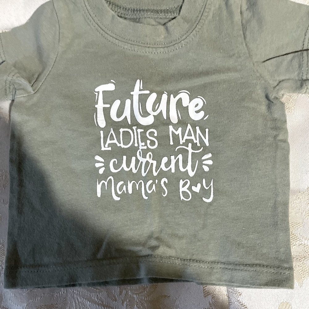 mamaboy tshirt  this one is size newborn
